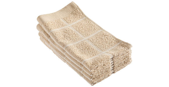 GÄSTETUCHSET 30/50 cm CHECK Braun 2-teilig  - Braun, Textil (30/50cm) - Esposa