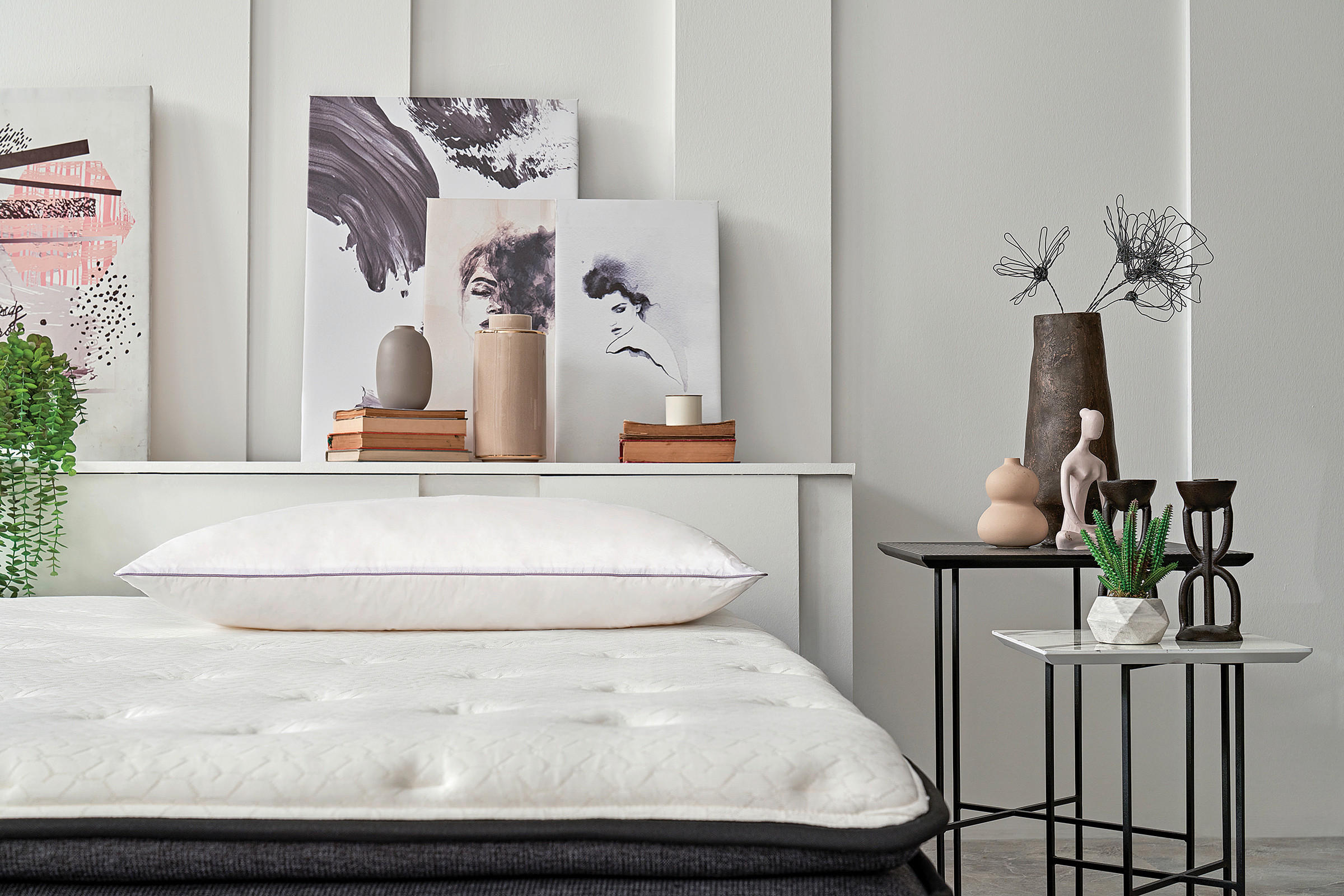 Thumbnail - Yatas Kopfkissen Heimtextilien, Weiß, Textil, Füllung: Baumwollfüllung, Polyester,Baumwollfüllung, Polyester, 80x80x12.4...