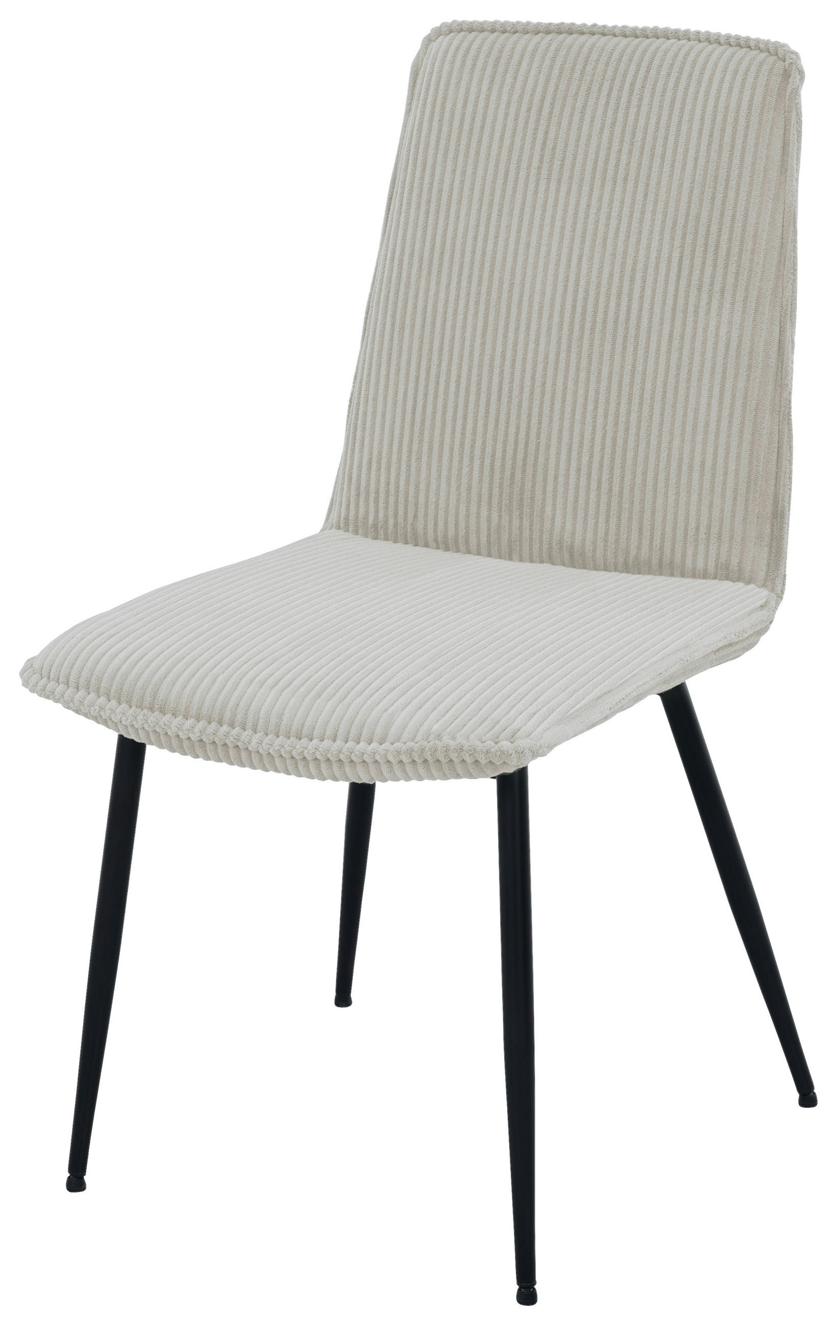 VIERFUSSSTUHL - Beige/Schwarz, MODERN, Textil/Metall (47/91/61,5cm) - Livetastic