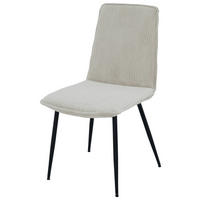 VIERFUSSSTUHL - Beige/Schwarz, MODERN, Textil/Metall (47/91/61,5cm) - Livetastic