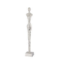 SOCHA - niklová, Design, kov (13,5/82/13,5cm) - Ambia Home