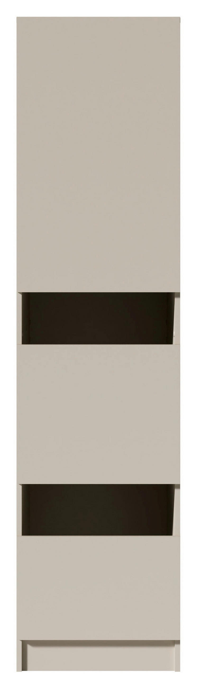 MEHRZWECKSCHRANK 50/200/68 cm  in Kaschmir  - Kaschmir/Schwarz, Design, Holzwerkstoff/Metall (50/200/68cm) - Milino