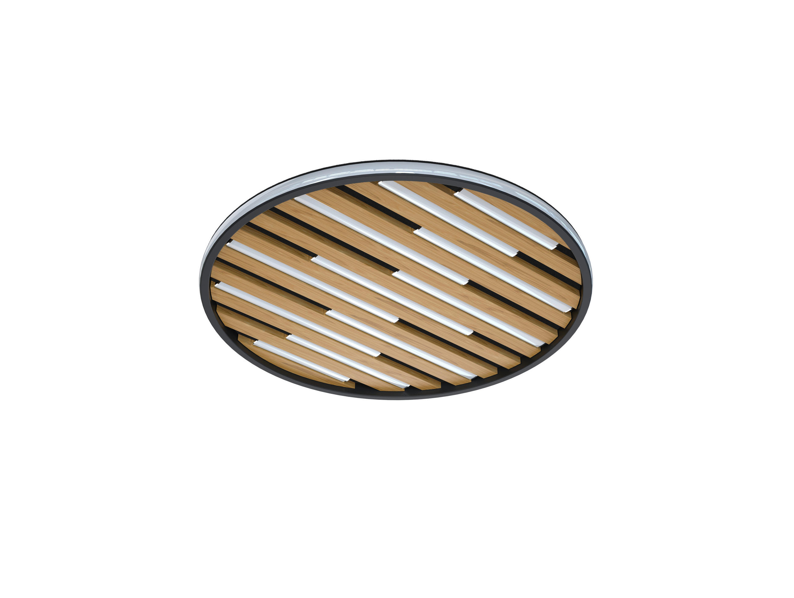 STROPNÍ LED SVÍTIDLO, 48/5 cm  - bílá, Design, plast (48/5cm) - Novel
