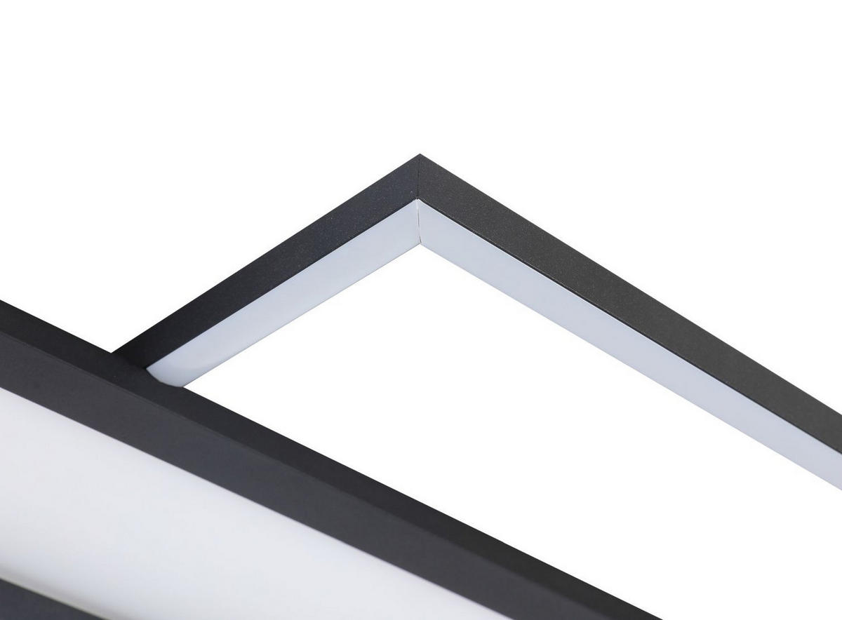 PLAFONIERĂ CU LED - negru, Trend, plastic/metal (80/50/6cm) - Novel