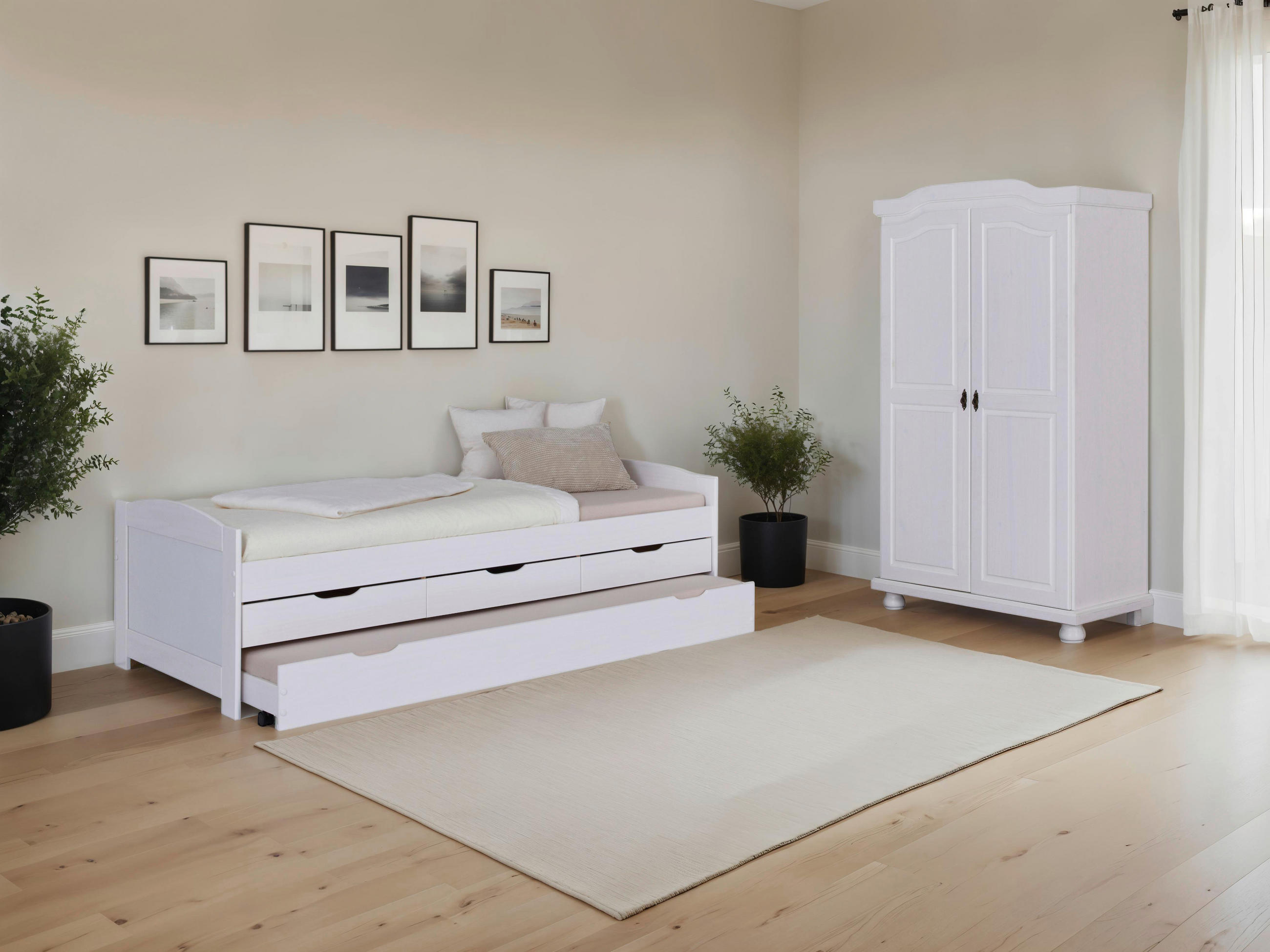 EINZELZIMMER Weiß  - Weiß, MODERN, Holz - MID.YOU