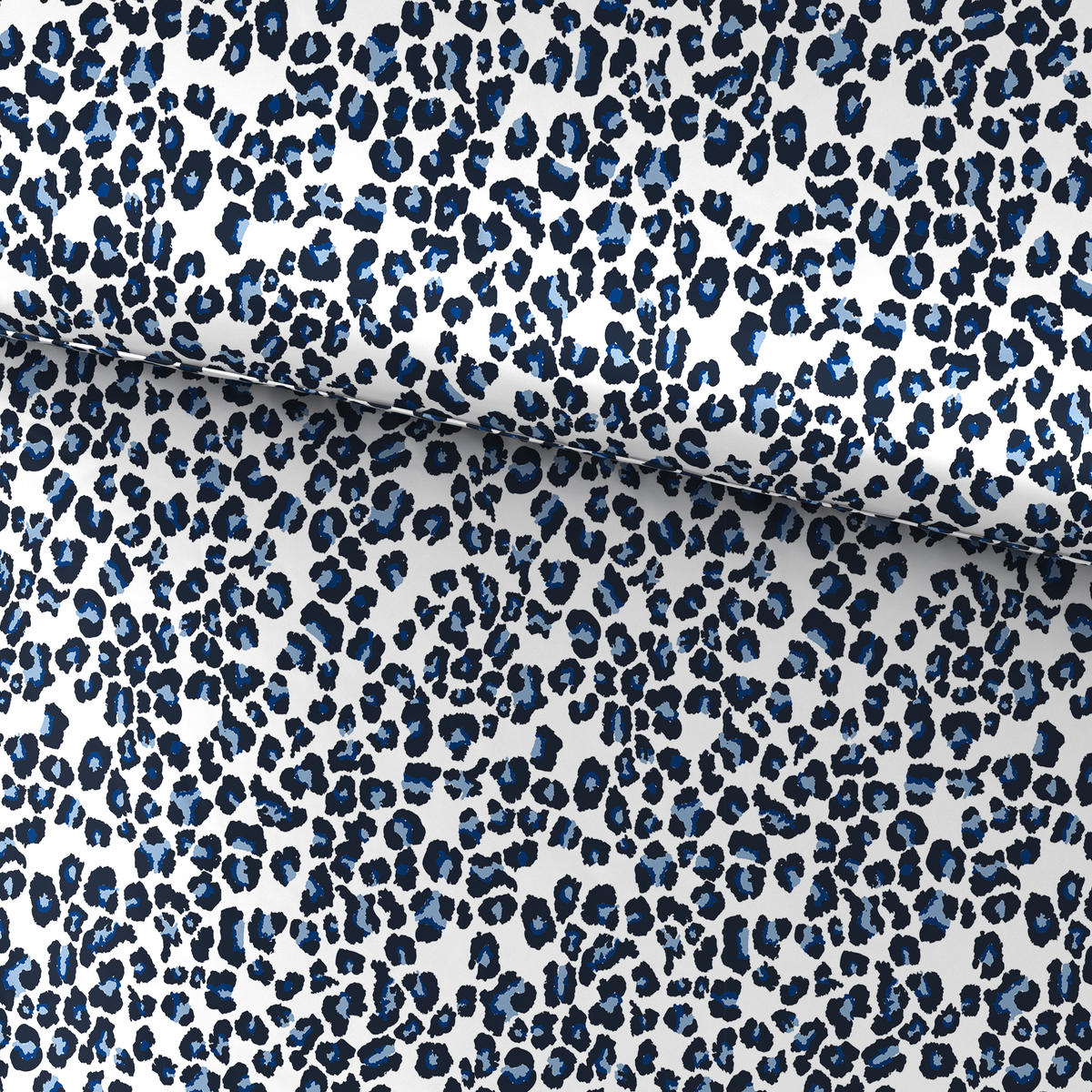 LENJERIE DE PAT 200/220 cm  - albastru/alb, Basics, textil (200/220cm)