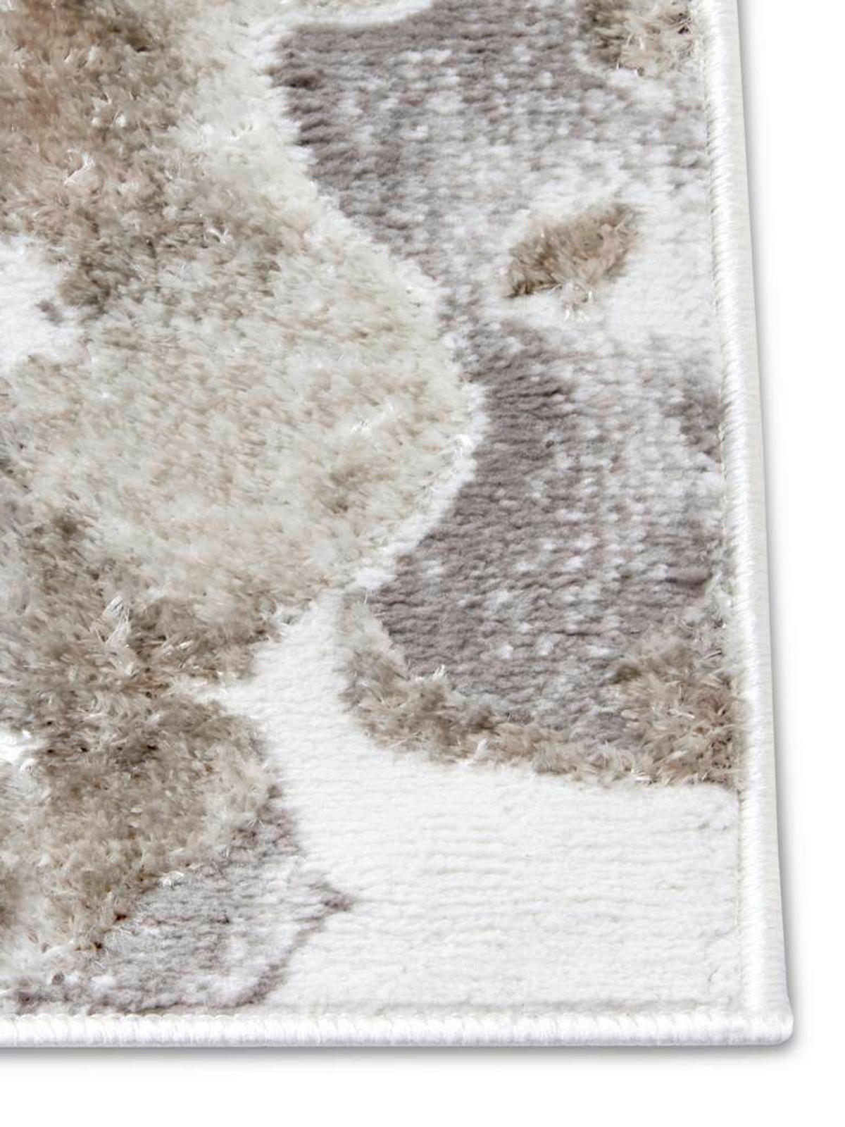 VINTAGE-TEPPICH 200/280 cm Shine Weiß, Taupe, Greige  - Taupe/Greige, Design, Kunststoff (200/280cm)