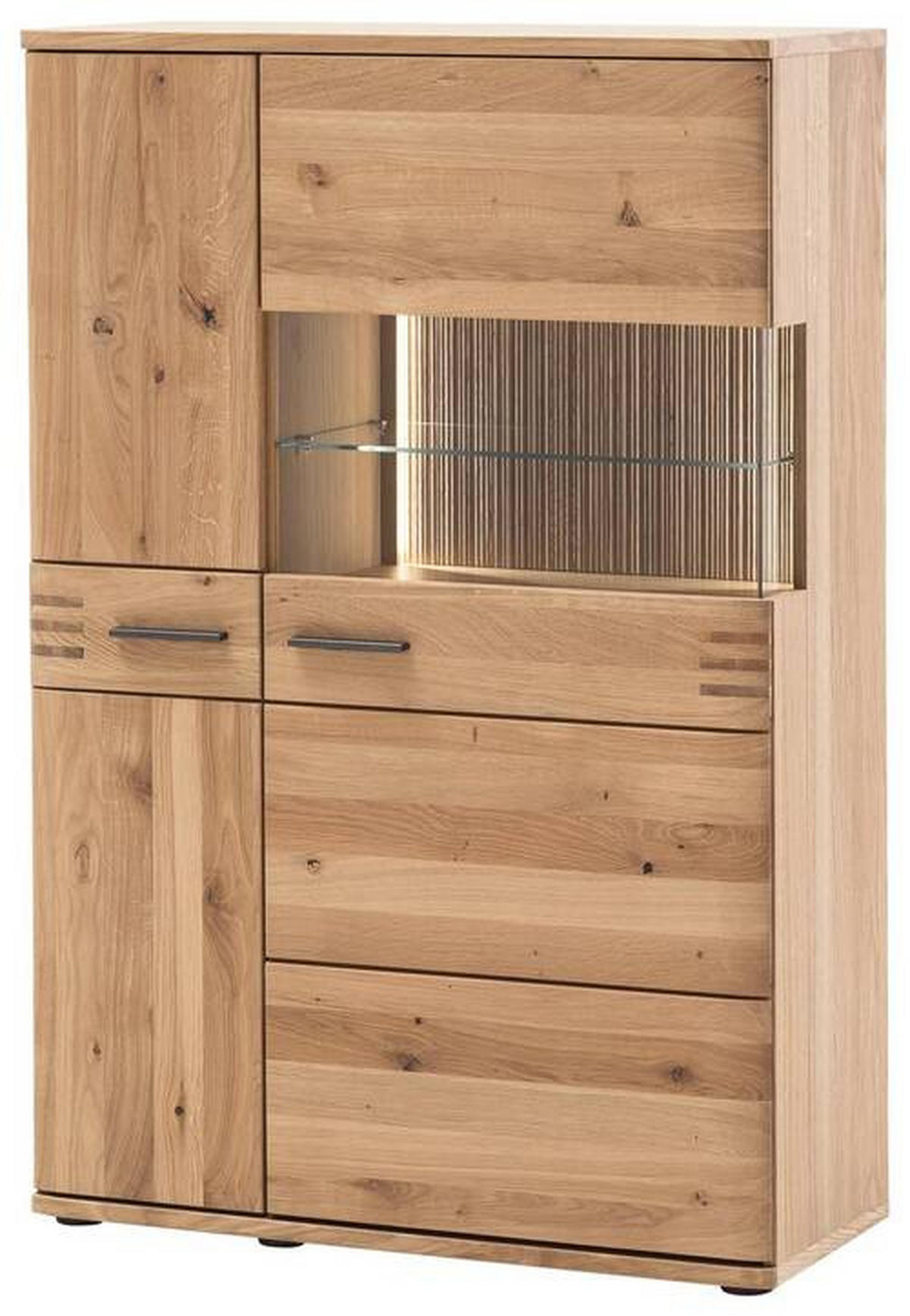 HÖG BYRÅ  i 90/136/37 cm  - svart/antracit, Design, metall/trämaterial (90/136/37cm) - Livetastic