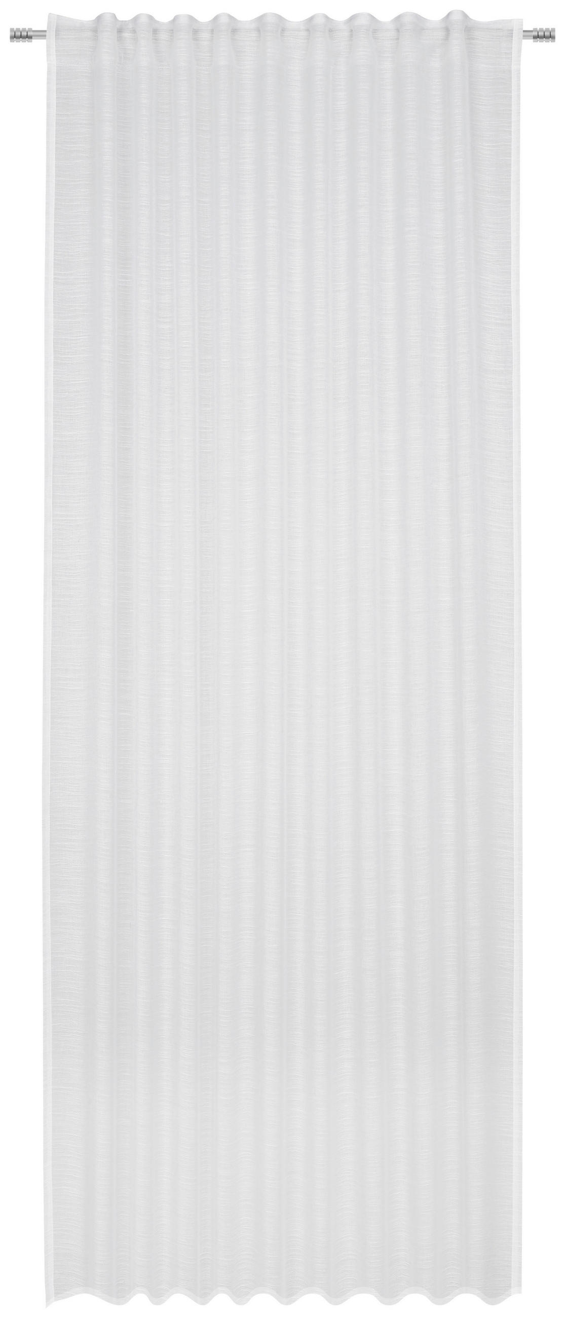 KÉSZFÜGGÖNY részben áttetsző  - fehér, Basics, textil (140/245cm) - Esposa