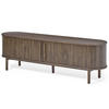 LOWBOARD Eiche dunkel  180/55,6/40 cm  - Eiche dunkel, Design, Holz/Holzwerkstoff (180/55,6/40cm) - Lomoco