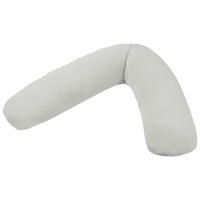 STILLKISSEN Dodo Premium  180/34 cm  - Hellgrau, Basics, Textil (180/34cm) - Theraline