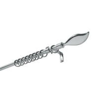 KARNIŠA srebrne boje metal, plastika - srebrne boje, Konvencionalno, metal/plastika (120-210cm) - Homeware