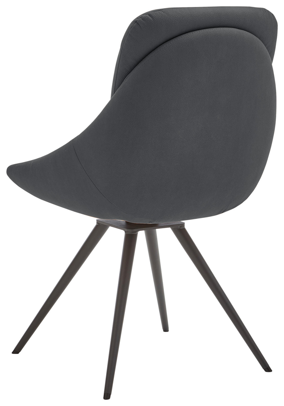 STUHL  in Stahl  - Anthrazit/Grau, Design, Textil/Metall (55/91/64cm) - Venjakob