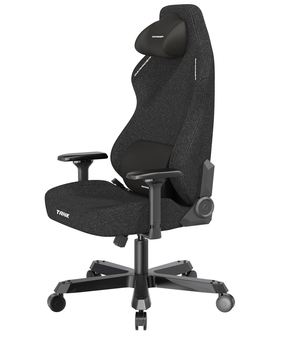 GAMINGSTUHL Schwarz Metall, Textil   - Schwarz, KONVENTIONELL, Textil/Metall (66/1440/60cm) - Dxracer