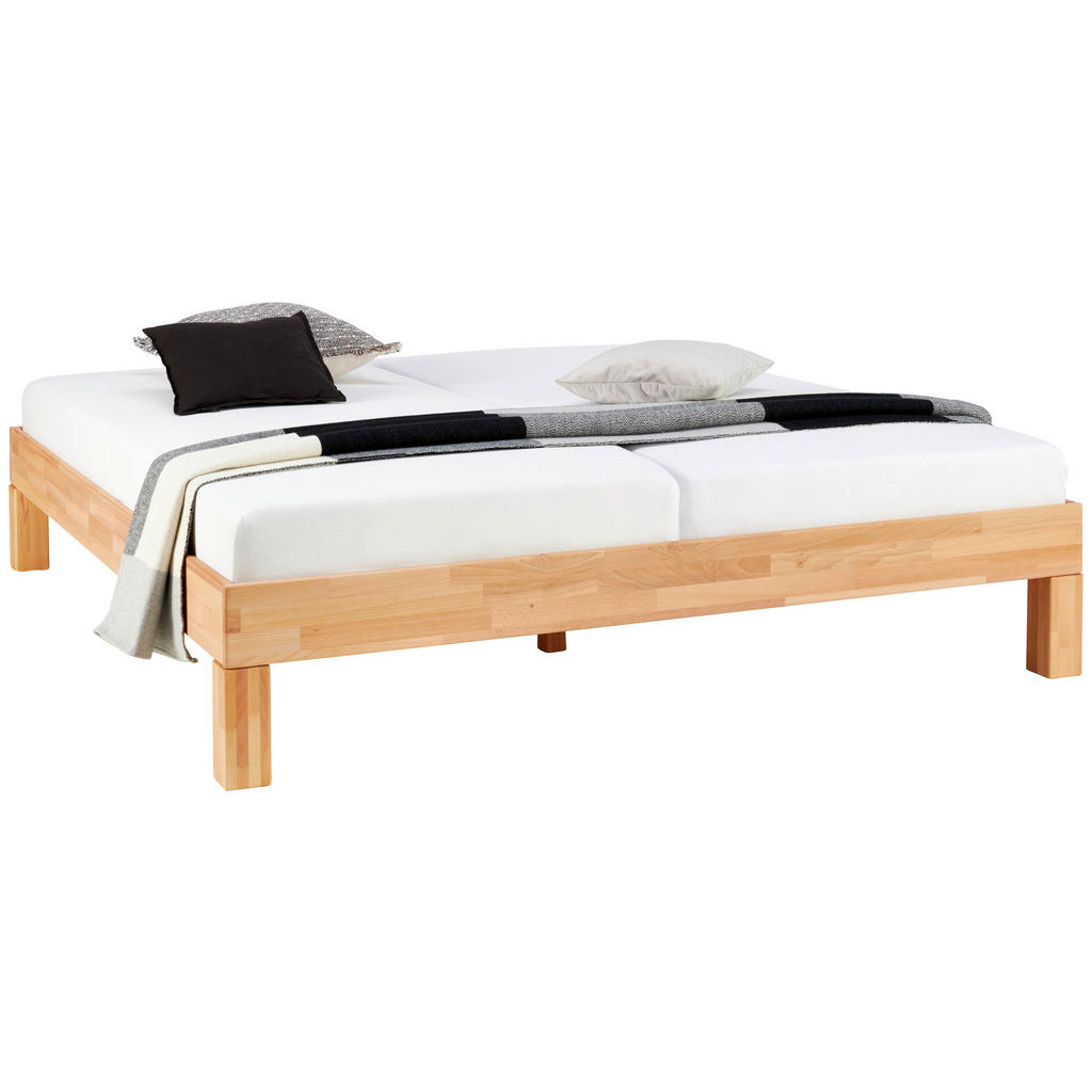Thumbnail - Mid.you Futonbett, Kernbuche, Holz, Kernbuche, massiv, 180x220 cm, für Rollrost geeignet, Lattenrost geeignet, Schlafzim...