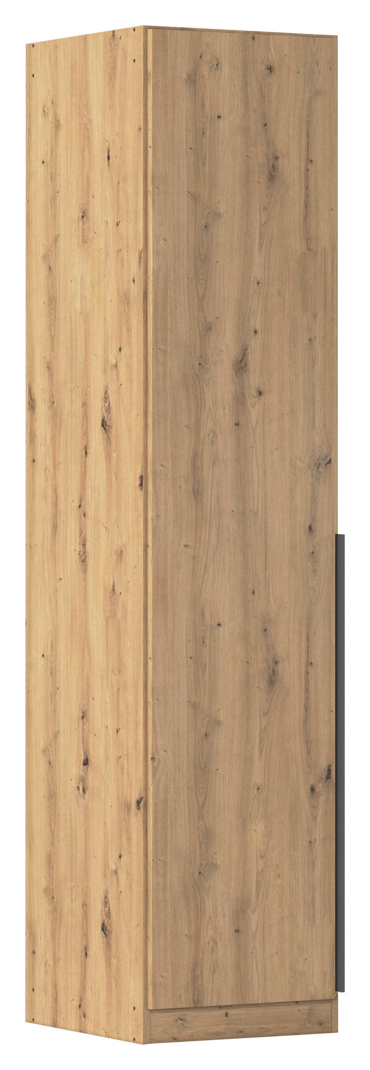 DREHTÜRENSCHRANK 47/229/54 cm 1-türig Eiche Artisan  - Eiche Artisan/Grau, MODERN, Holzwerkstoff (47/229/54cm) - Rauch Möbel