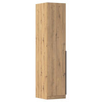 DREHTÜRENSCHRANK in Eiche Artisan  - Eiche Artisan/Grau, Modern, Holzwerkstoff (47/229/54cm) - Rauch Möbel