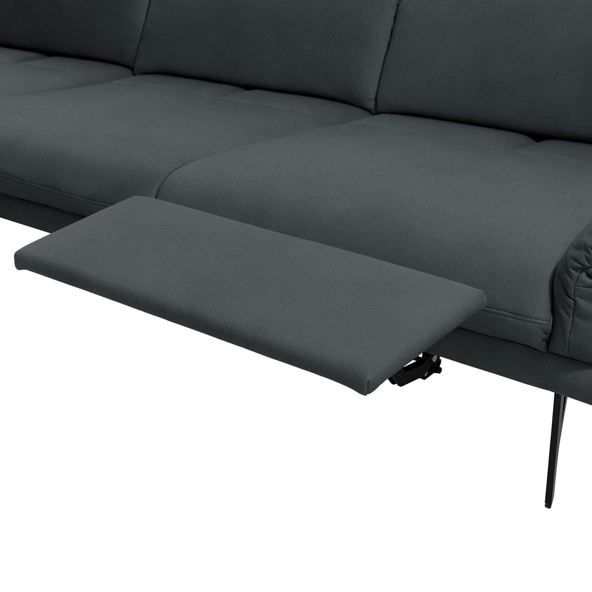 ECKSOFA in Echtleder Dunkelgrün  - Dunkelgrün/Anthrazit, Design, Leder/Metall (173/308cm) - Joop!