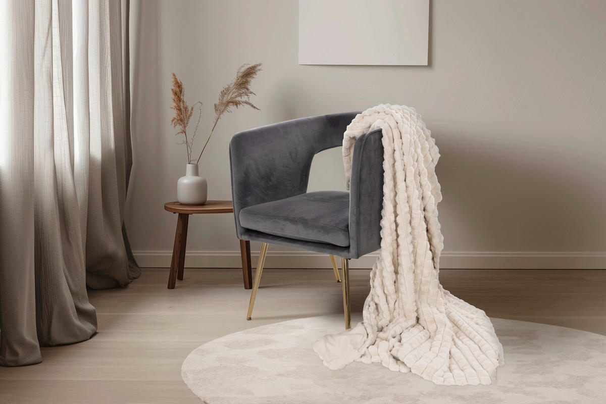 WOHNDECKE 150/200 cm  - Beige, Basics, Textil (150/200cm) - Kayoom