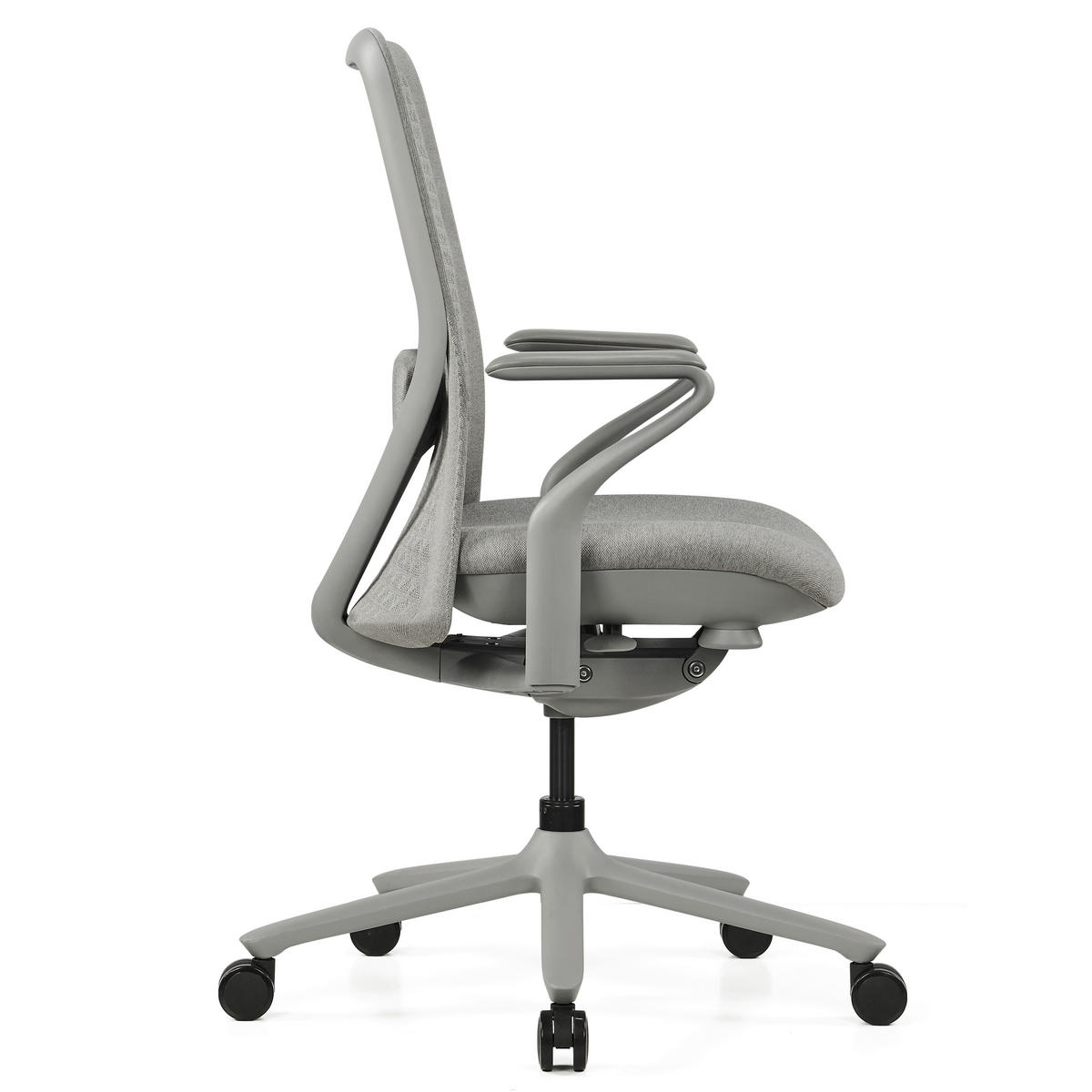 DREHSTUHL Flachgewebe Grau  - Grau, MODERN, Kunststoff/Textil (63/111/67cm) - MID.YOU