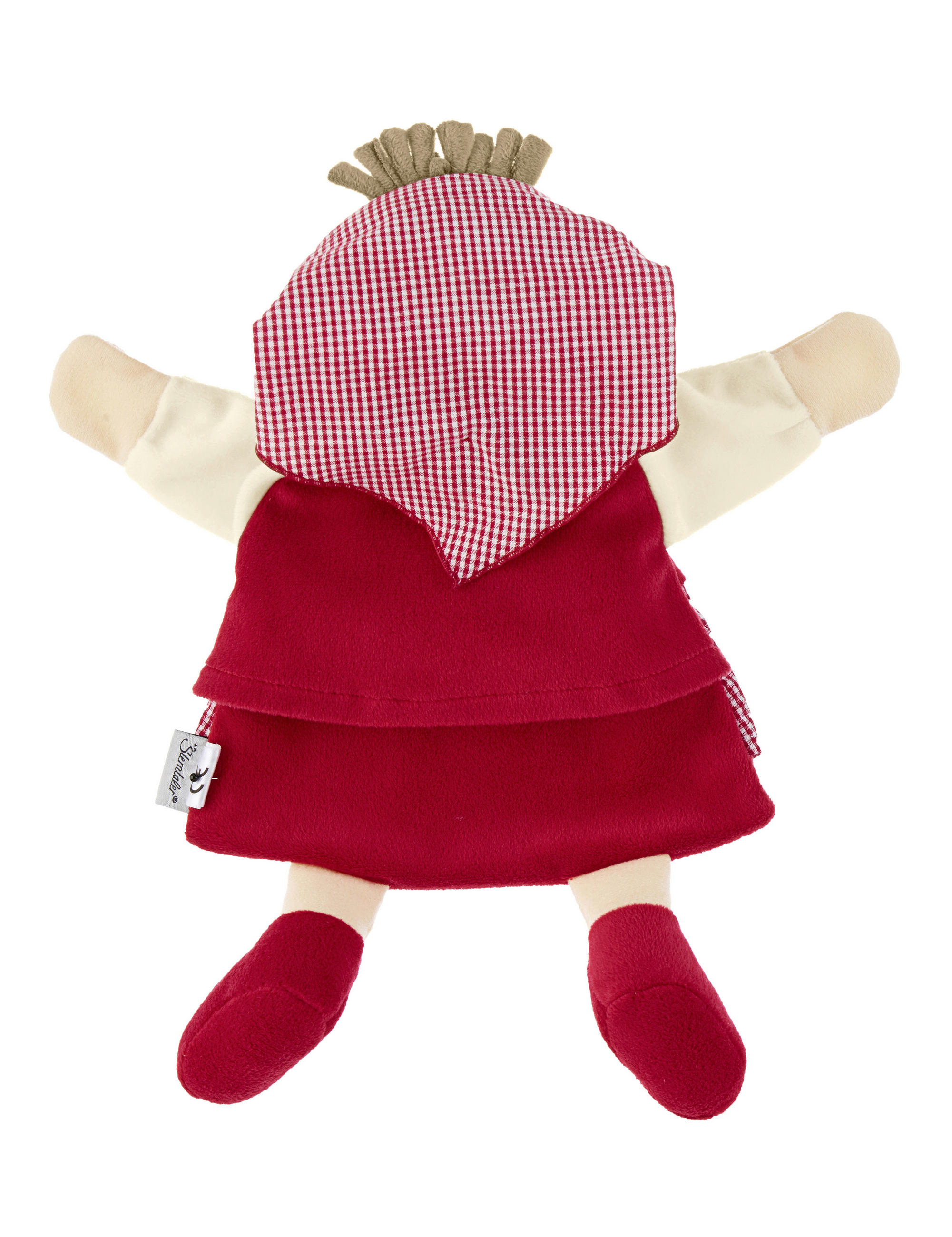 HANDPUPPE Gretel - Beige/Rot, Basics, Textil (28/27/9cm) - Sterntaler
