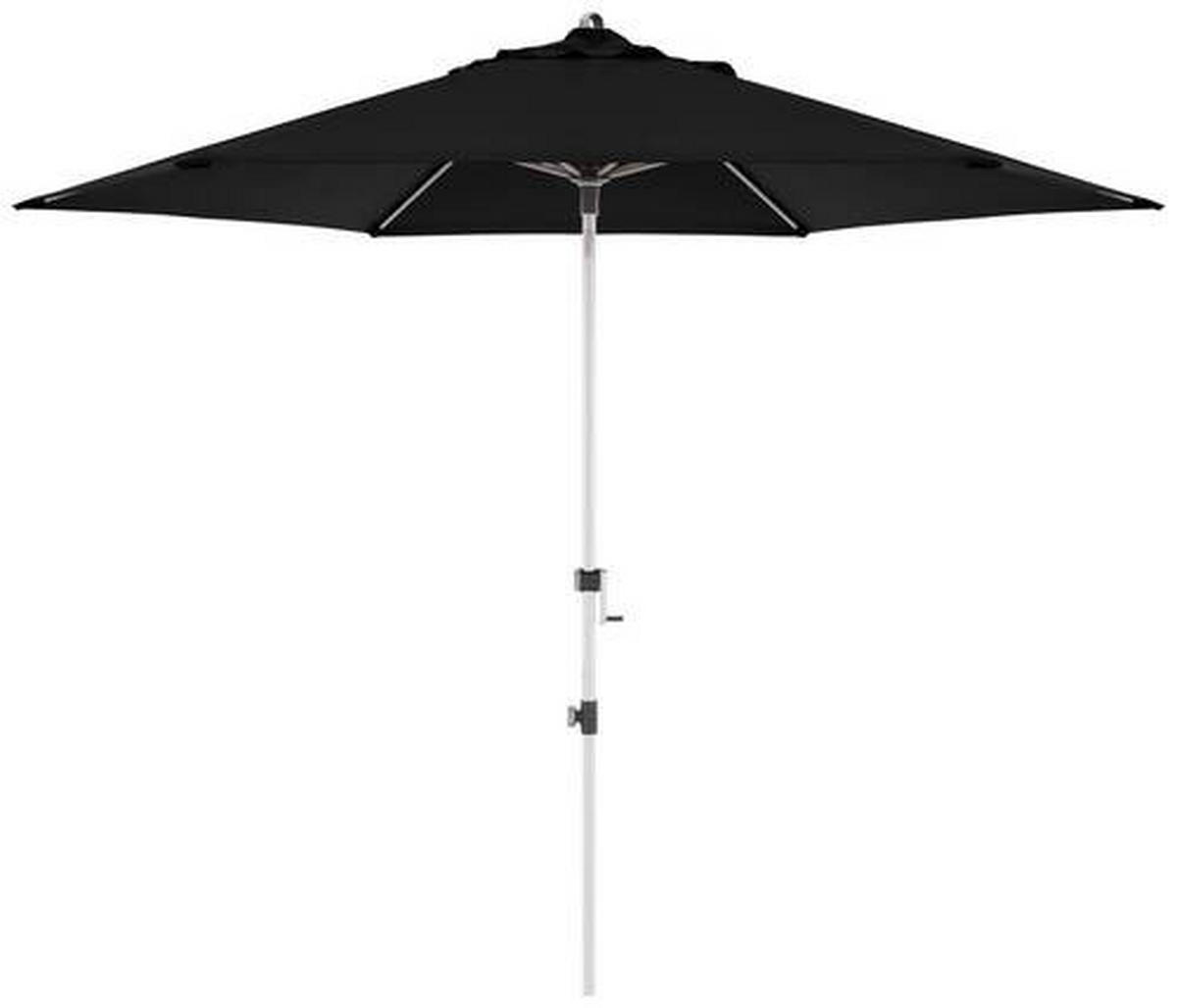 SONNENSCHIRM 320 cm Schwarz  - Alufarben/Schwarz, Basics, Textil/Metall (320/320cm) - Doppler
