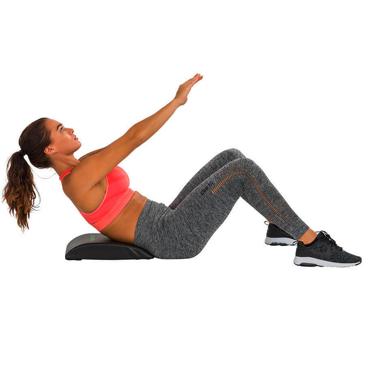 FITNESSMATTE - Schwarz, KONVENTIONELL, Kunststoff (30/37,5/7,3cm)