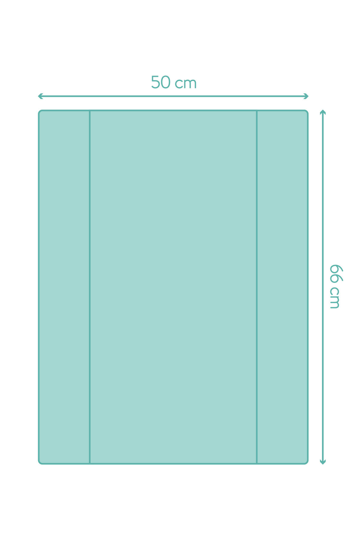 WICKELAUFLAGE - Weiß/Grau, Basics, Kunststoff (66/50/8,5cm) - Fillikid