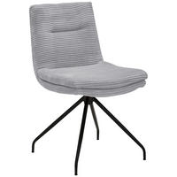 STUHL - Hellgrau/Schwarz, Design, Textil/Metall (50/85/64cm) - Musterring
