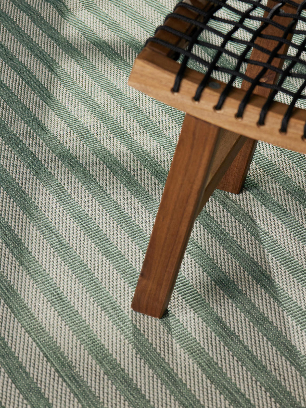 FLACHWEBETEPPICH 160/230 cm Haringey Grün, Weiß rechteckig  - Weiß/Grün, Design, Kunststoff (160/230cm)