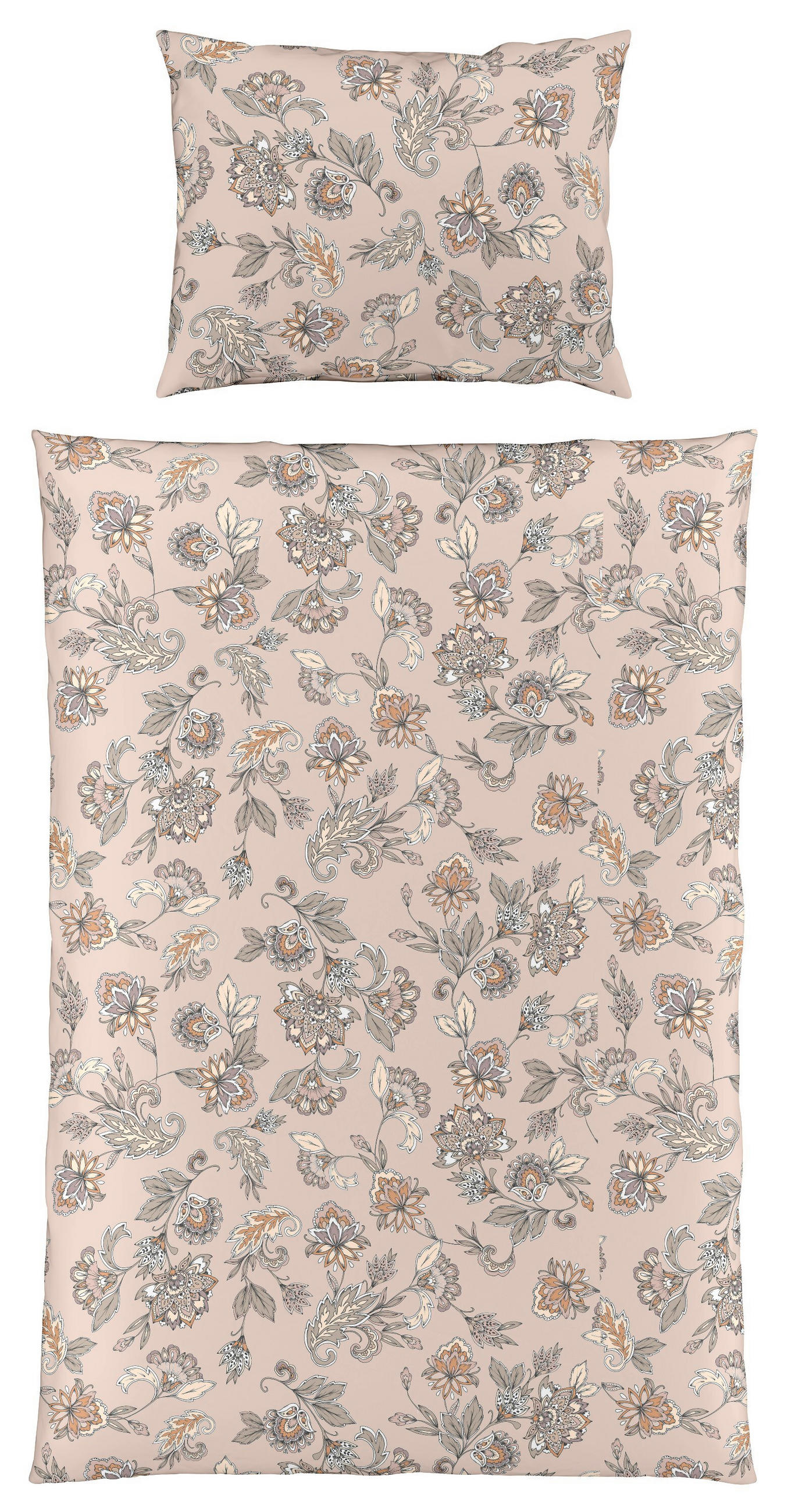 POVLEČENÍ, makosatén, fialová, starorůžová, lesní zelená, 140/200 cm  - starorůžová/fialová, Design, textil (140/200cm) - Fleuresse
