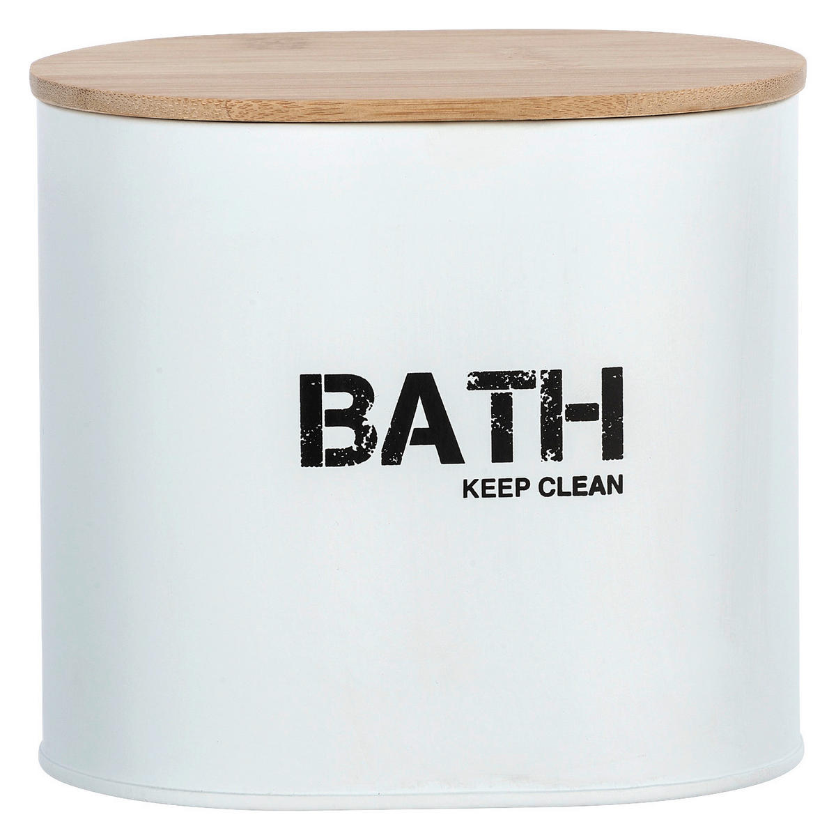 BOX - Braun/Weiß, Basics, Holz/Metall (15/14/11cm) - Wenko