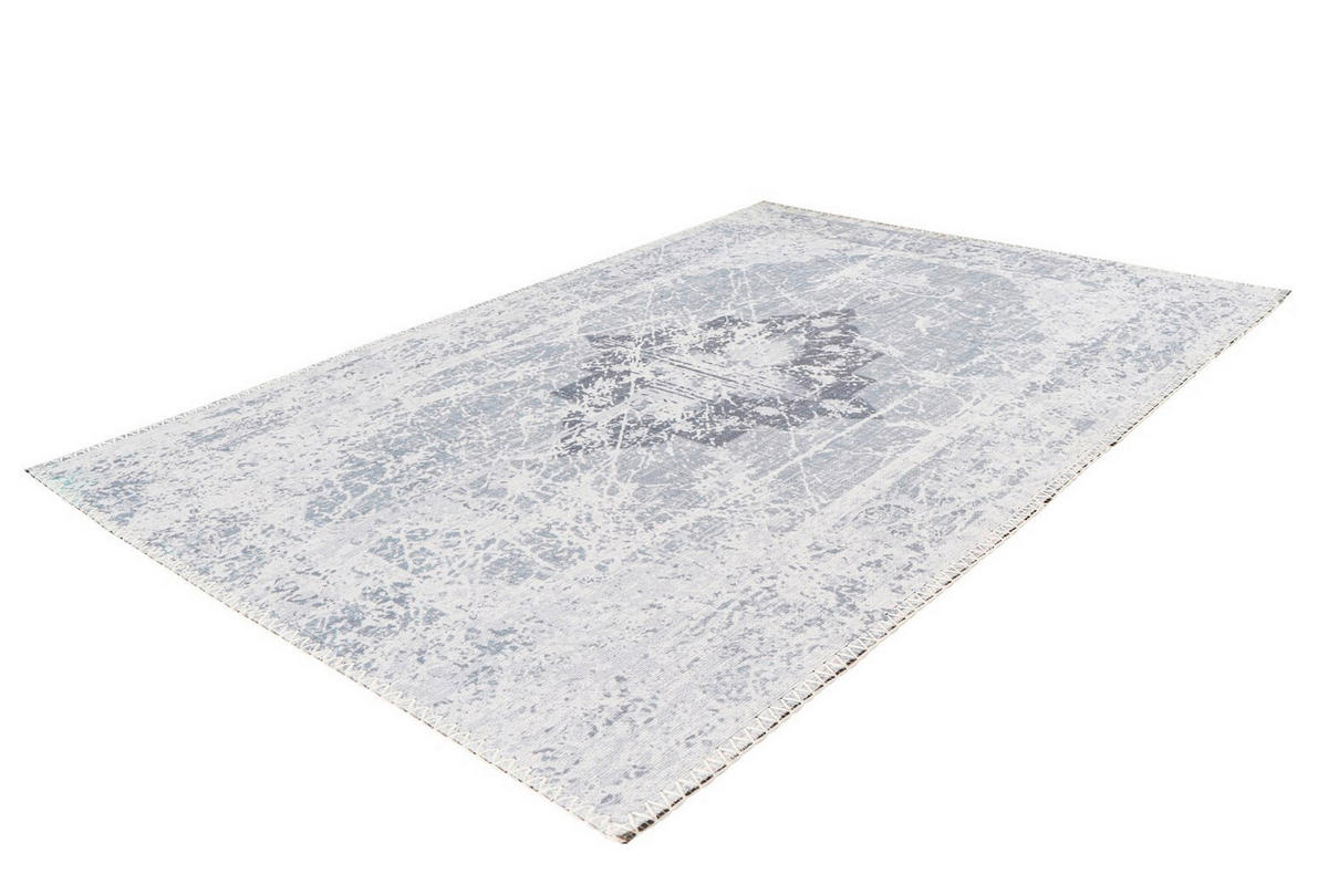 FLACHWEBETEPPICH 160/230 cm Prayer 100 Grau Grau  - Grau, KONVENTIONELL, Textil (160/230cm)