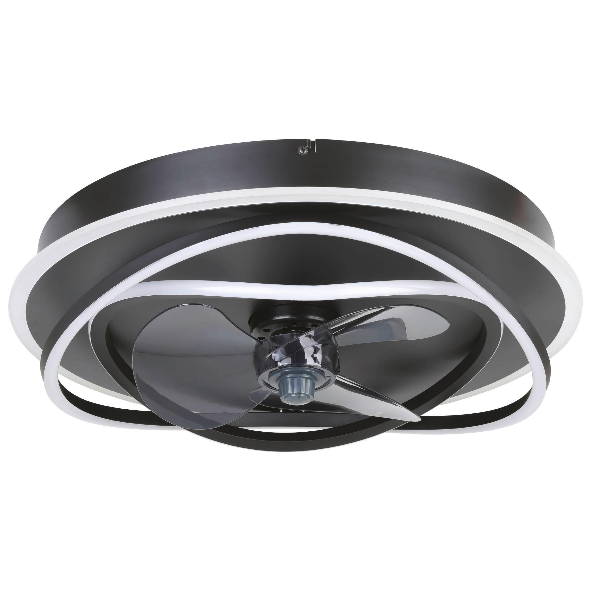 TAKFLÄKT 50/14 cm  - svart, Basics, metall/plast (50/14cm) - Eglo