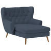 XXL-SESSEL in Flachgewebe Dunkelblau  - Dunkelblau, Design, Holz/Textil (120/101/165cm) - Stylife