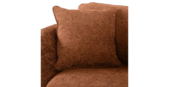 BIGSOFA Chenille Braun  - Schwarz/Braun, KONVENTIONELL, Textil/Metall (215/70/98cm) - Carryhome