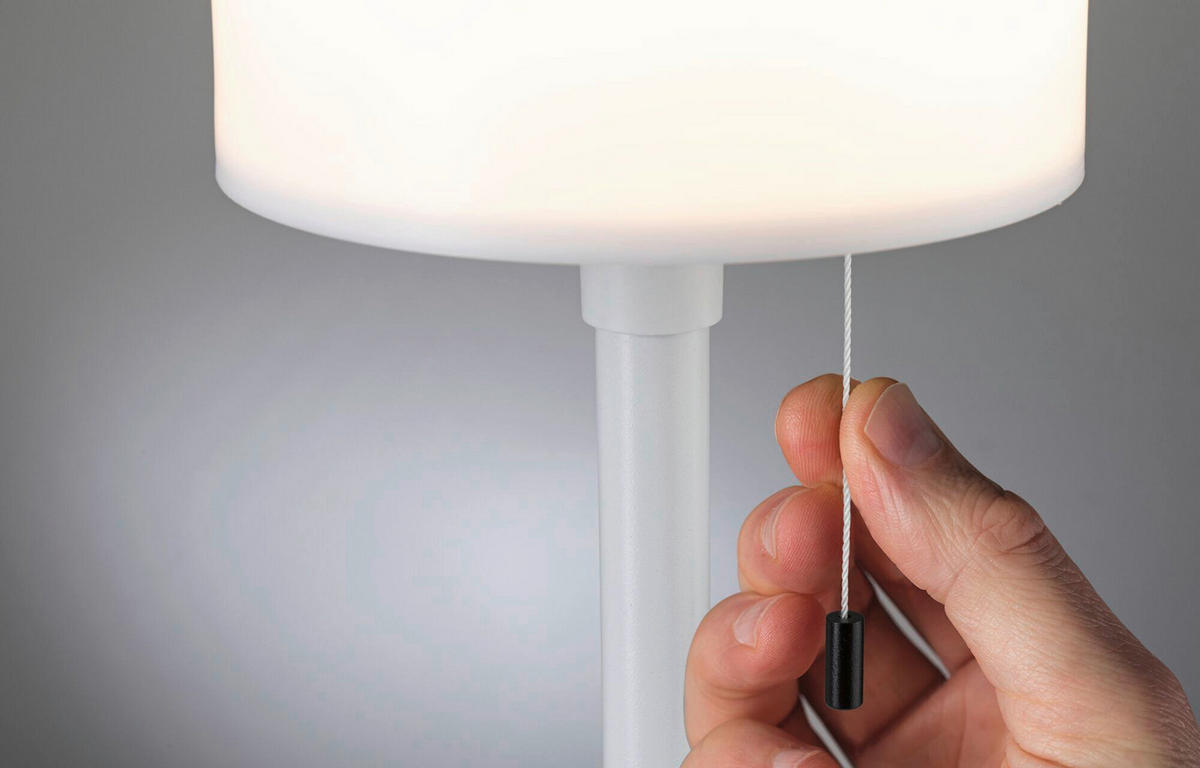 SOLARLEUCHTE Bartja 14,8/24,0 cm   - Weiß, Basics, Kunststoff/Metall (14,8/24,0cm) - Paulmann