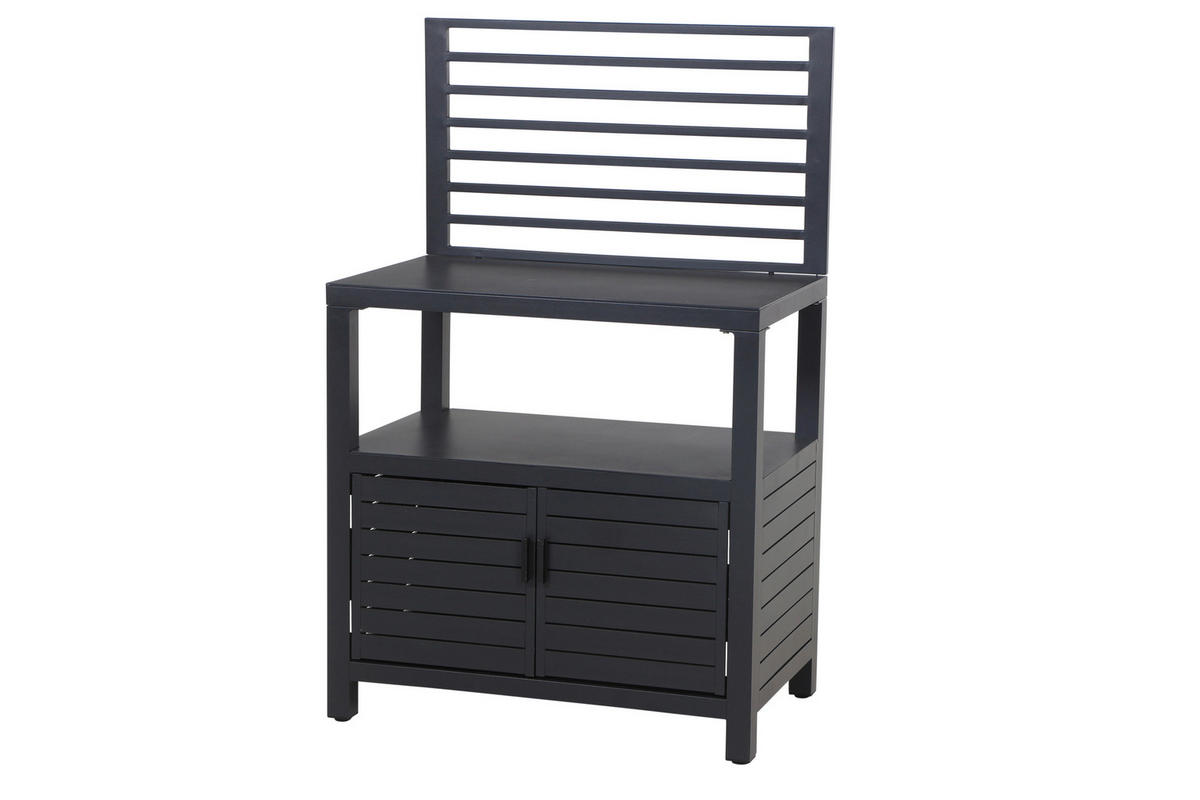 OUTDOORKÜCHE - Anthrazit, Basics, Metall (180/70,5/56cm) - Siena Garden