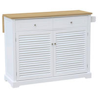 KÜCHENINSEL   in Weiß, Eiche Artisan  - Silberfarben/Weiß, LIFESTYLE, Holzwerkstoff/Metall (117/93/63cm) - Livetastic