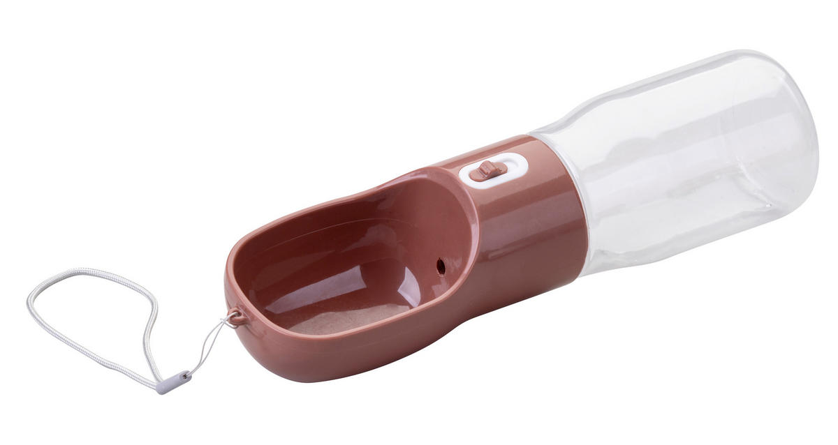 HUNDE-TRINKFLASCHE - Grau, KONVENTIONELL, Kunststoff (400ml) - Fackelmann