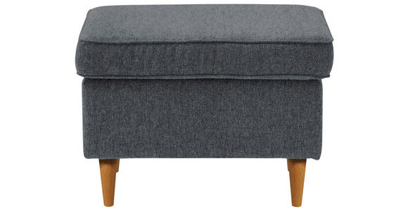 HOCKER in Textil Anthrazit, Eiche Wotan  - Anthrazit/Eiche Wotan, Basics, Holz/Textil (63/43/42cm) - Carryhome