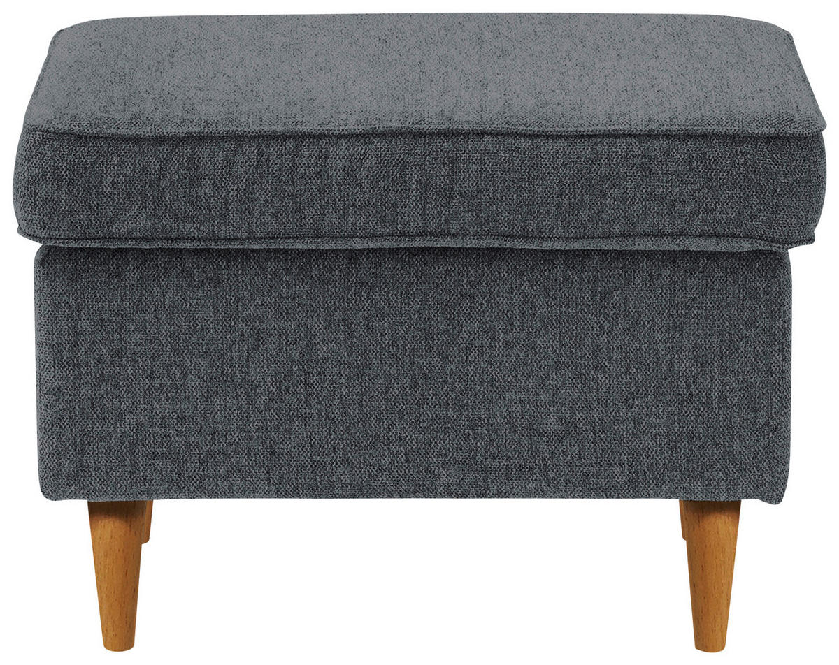 HOCKER in Textil Anthrazit, Eiche Wotan  - Anthrazit/Eiche Wotan, Basics, Holz/Textil (63/43/42cm) - Carryhome