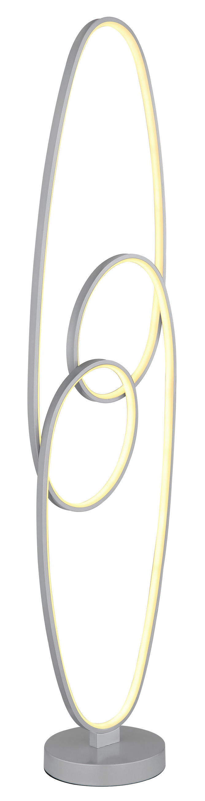LED SVJETILJKA PODNA  - srebrne boje/prozirno, Design, metal/plastika (29/20/122cm) - Globo
