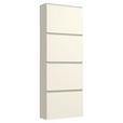 SCHUHKIPPER Gardasee  in 60/161/22 cm  - Sandfarben, Design, Glas/Holzwerkstoff (60/161/22cm) - Moderano