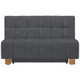 SCHLAFSOFA  in Flachgewebe Dunkelgrau  - Dunkelgrau/Naturfarben, MODERN, Holz/Textil (145/92/102cm) - Novel