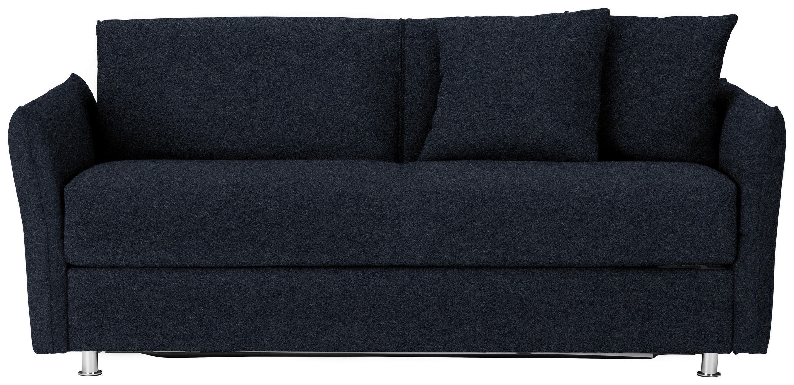 SCHLAFSOFA Flachgewebe Anthrazit Stoffauswahl  - Chromfarben/Anthrazit, Modern, Textil/Metall (194/85/100cm) - Bali