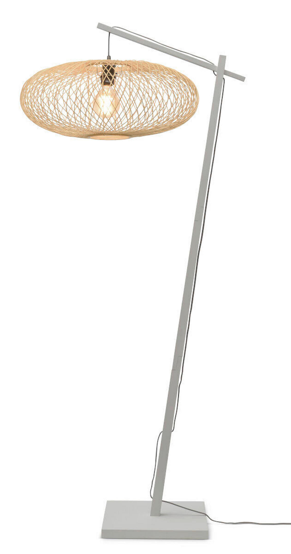 STEHLEUCHTE    - Naturfarben/Weiß, Trend (176/60/36cm) - Good & Mojo