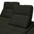 ECKSOFA in Struktur Olivgrün  313/233 cm  - Schwarz/Olivgrün, Design, Kunststoff/Textil (313/233cm) - Emilio Belluti