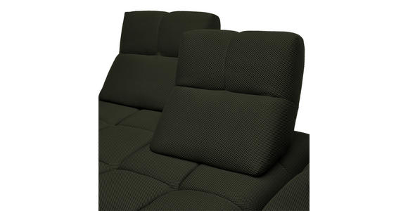 ECKSOFA in Struktur Olivgrün 313/233 cm - Schwarz/Olivgrün, Design, Kunststoff/Textil (313/233cm) - Emilio Belluti