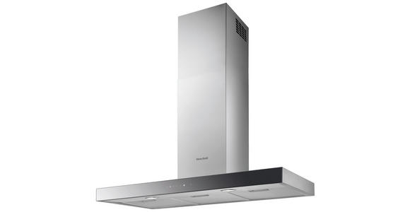 DUNSTABZUGSHAUBE DK9HB470Y  - Edelstahlfarben/Schwarz, Basics, Glas/Metall (90/67,8-118/45,4cm) - Dieter Knoll